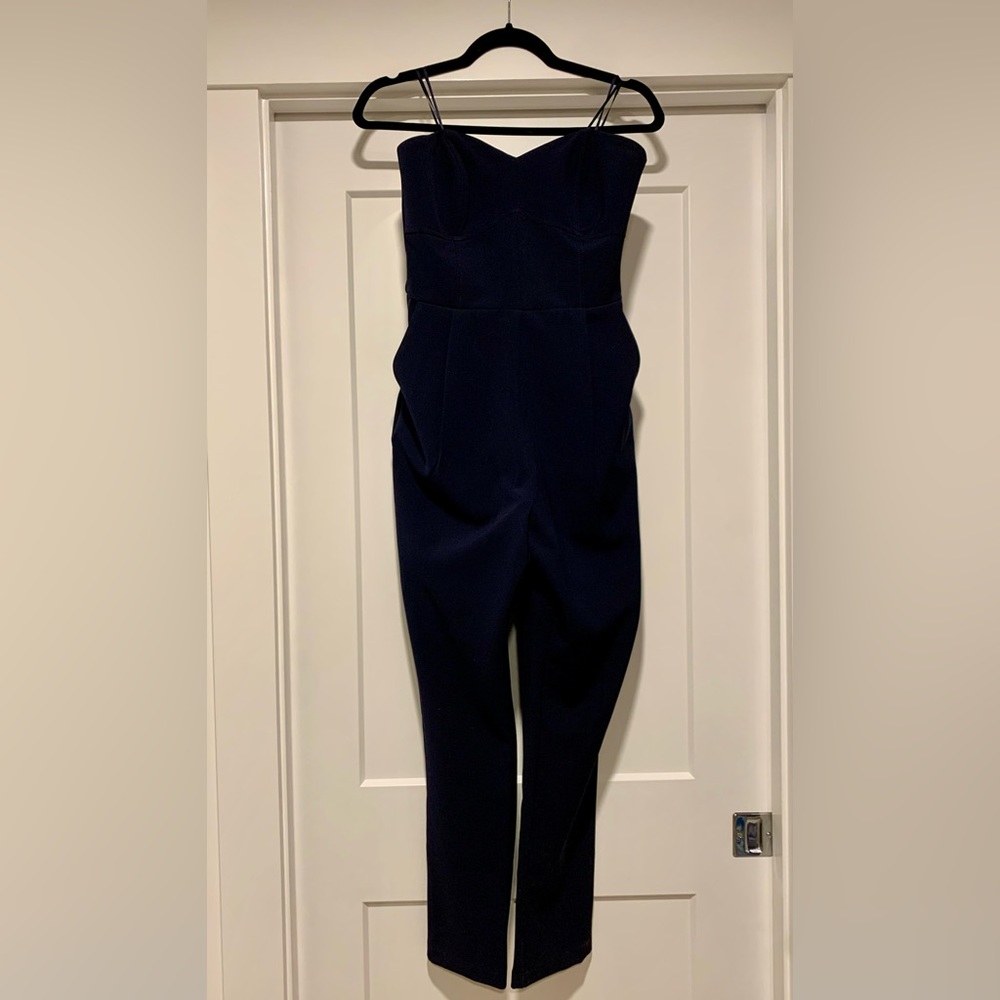Adelyn Rae Navy Blue Jumpsuit - size Small